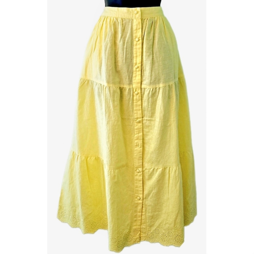 Laura Ashley Sunny Yellow Maxi Skirt